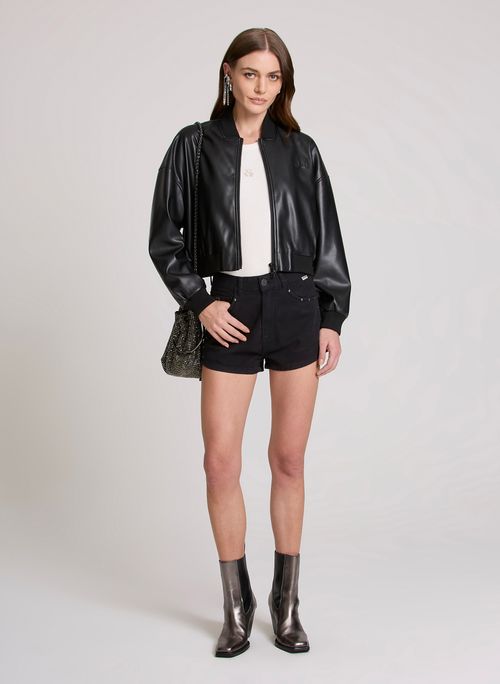 Shorts Boy Alto Tachas Black John John Feminino