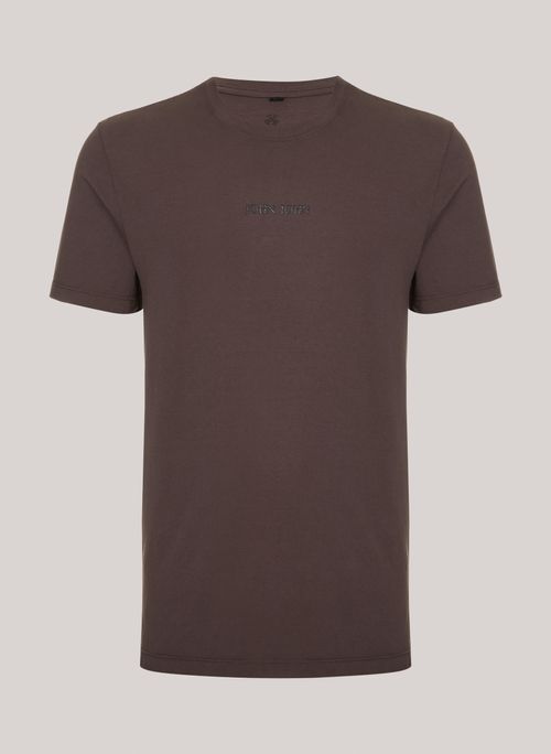 Camiseta Regular Fit Clean Chocolate John John Masculina