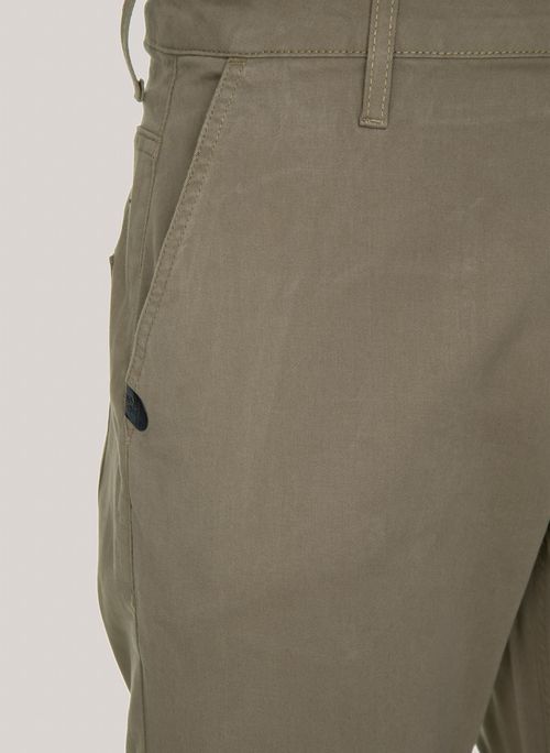Calça Slim Fit London Taupe John John Masculina
