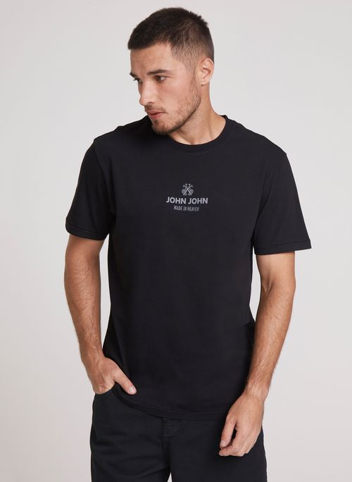 Camiseta Regular Fit Industry Co Black John John Masculina