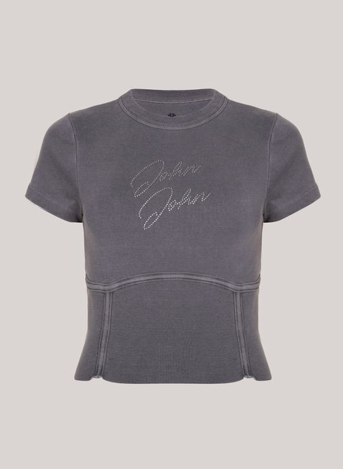 Camiseta Cropped Lena John John Feminina