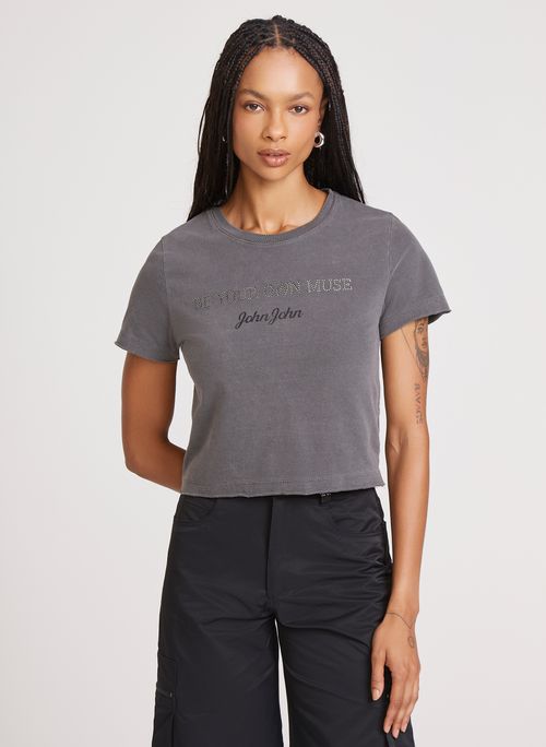 Camiseta Ampla Be Your Muse John John Feminina