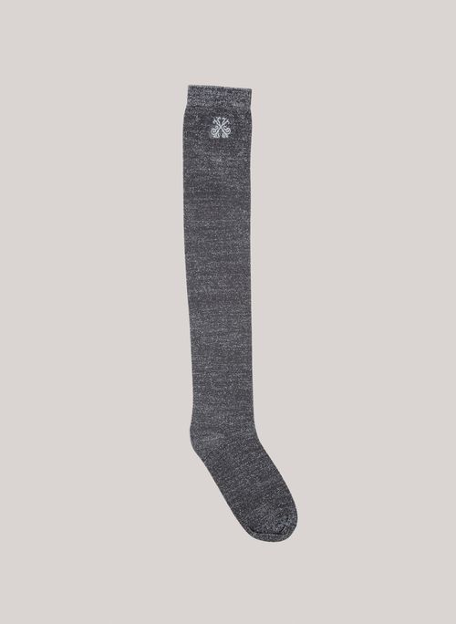 Meia Lurex Silver John John Feminina