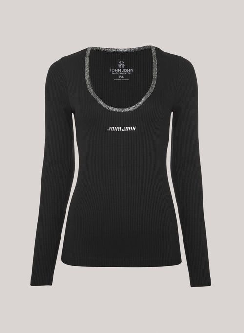 Blusa Justa Give Black John John Feminina