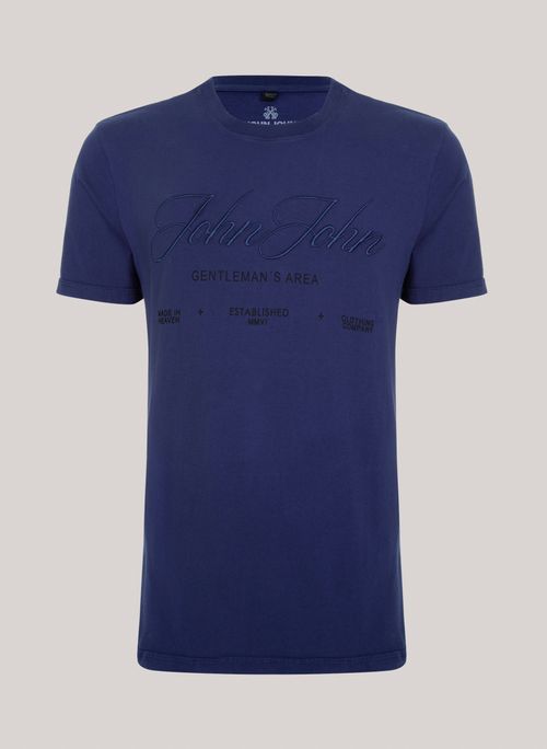 Camiseta Regular Fit Gentlemans Area John John Masculina