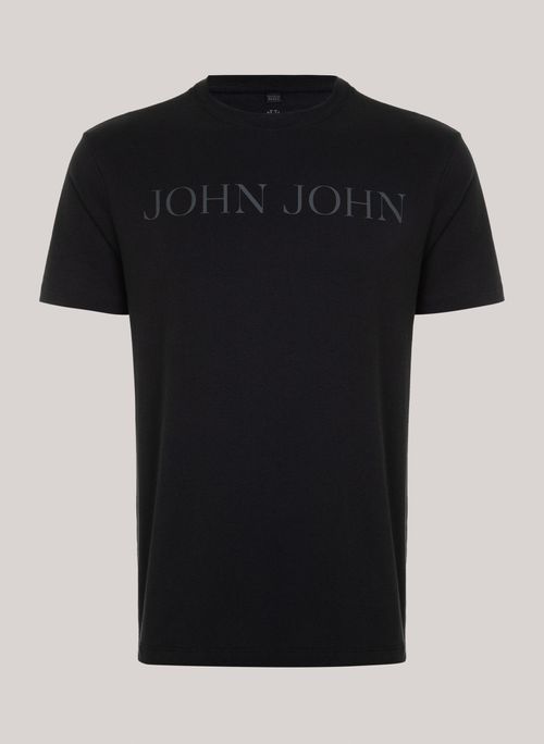 Camiseta Regular Fit Glam Aqua Black John John Masculina