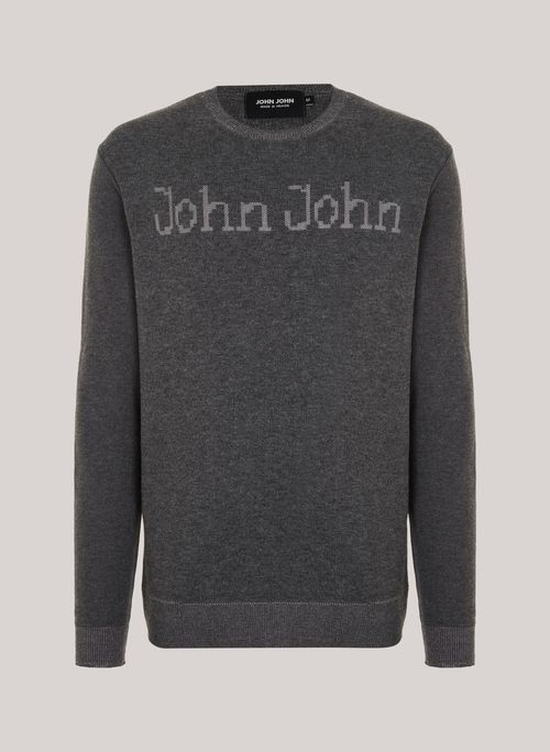 Suéter Tricot Reto Crew Logo John John Masculino