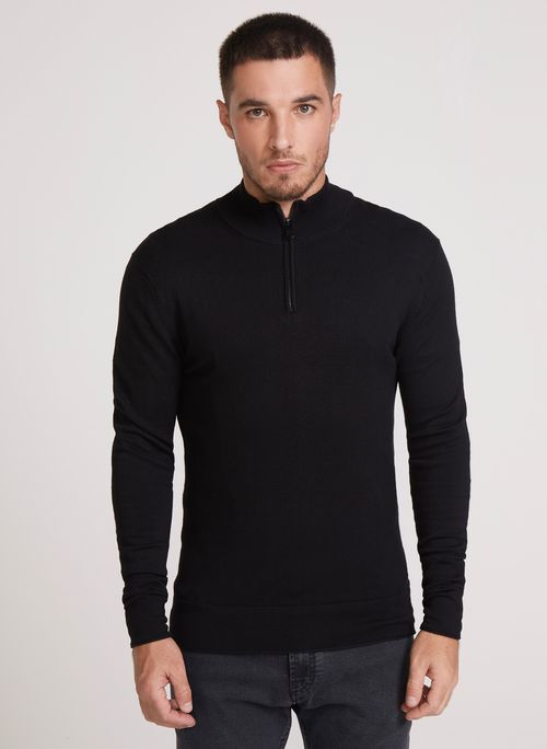 Suéter Justo Tricot Gabriel Preto John John Masculino