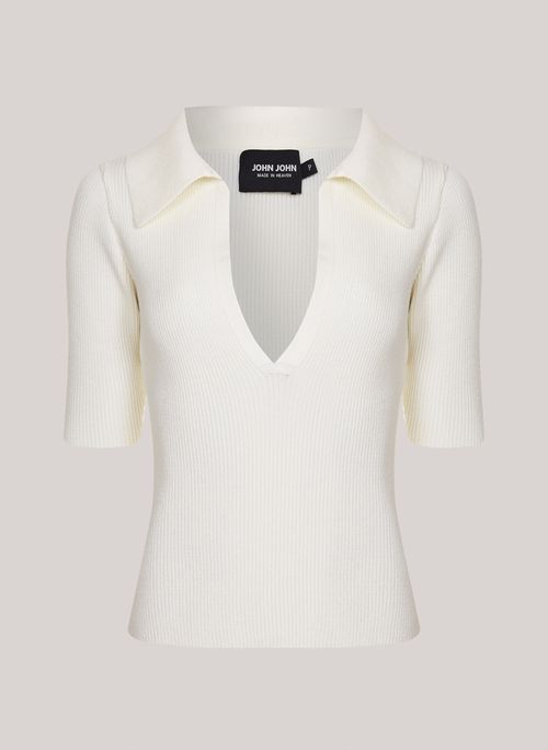 Polo Justa Mary Off White John John Feminina