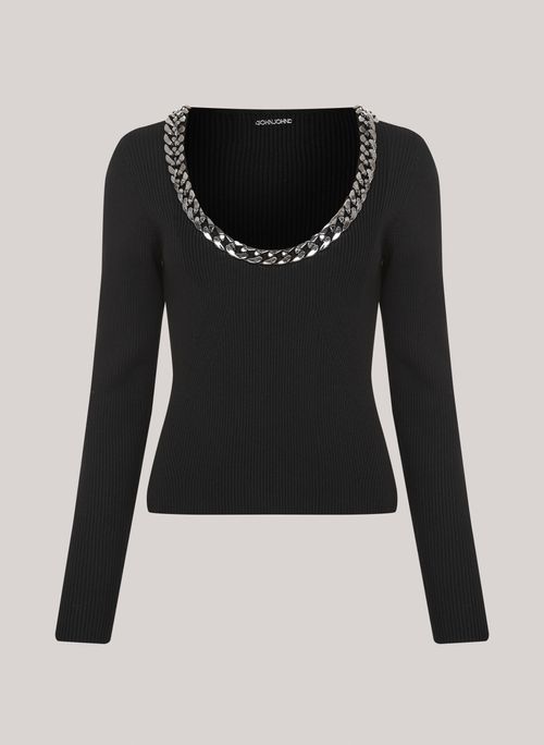 Blusa Justa Tricot Chain John John Feminina