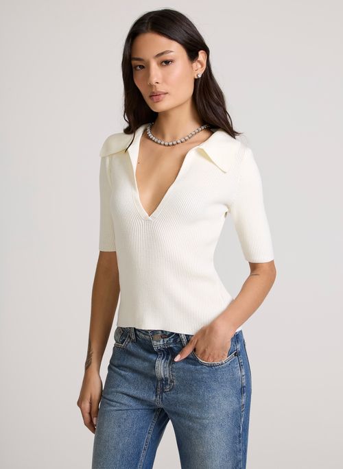 Polo Justa Mary Off White John John Feminina