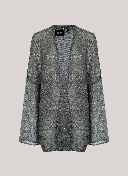 Kimono Amplo Sequin Metal John John Feminino