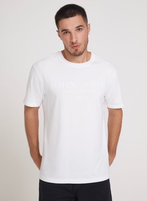 Camiseta Regular Fit Liquors White John John Masculina