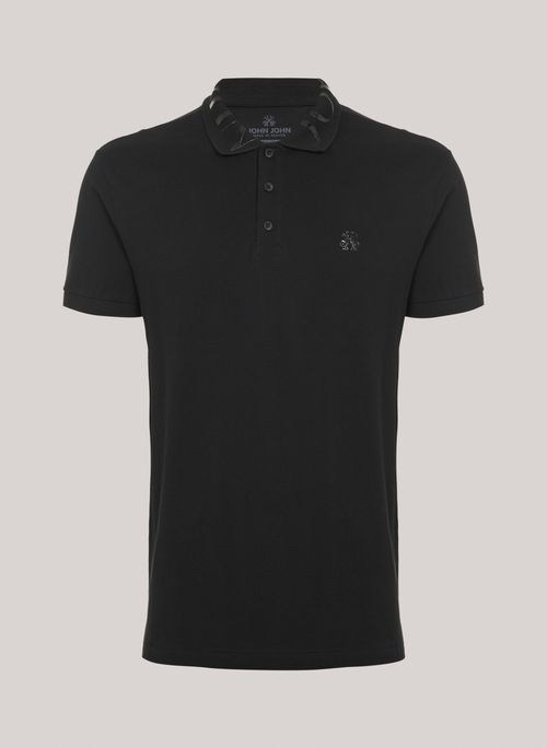 Polo Regular Fit Isla Black John John Masculina