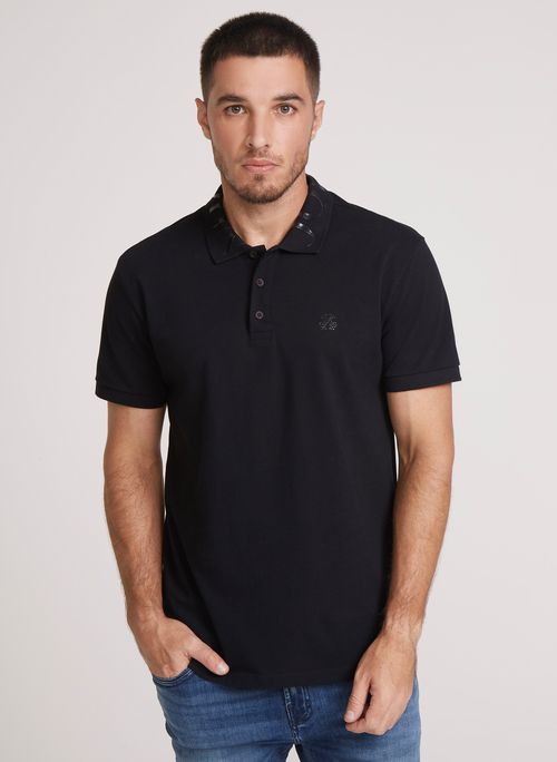 Polo Regular Fit Isla Black John John Masculina