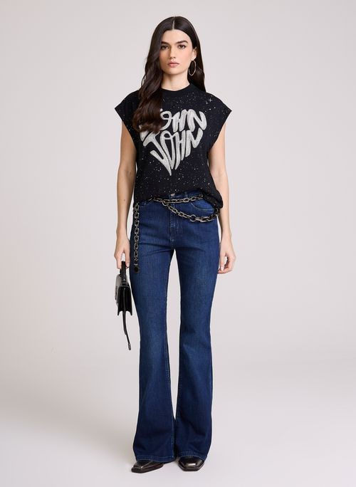 Calça Jeans Flare Filigrana Chile John John Feminina