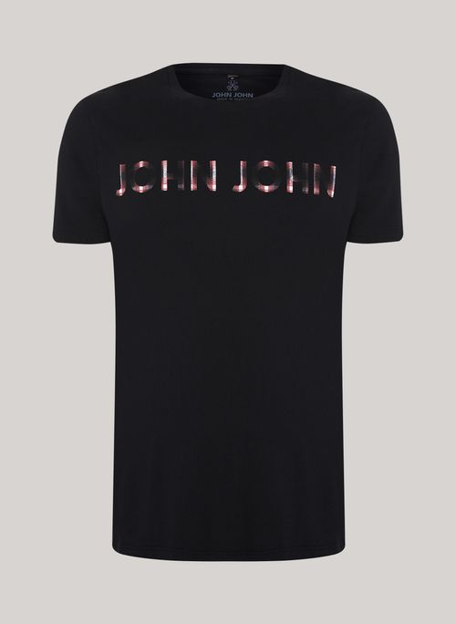 Camiseta Slim Fit Plaid John John Masculina