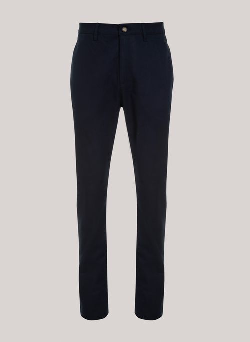 Calça Reta Tailored Navy John John Masculina