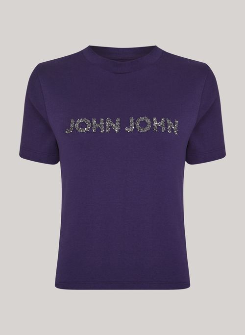 Blusa Justa Crystal Lilás John John Feminina