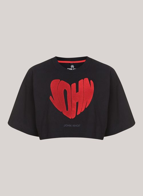 Camiseta Cropped Beloved John John Feminina