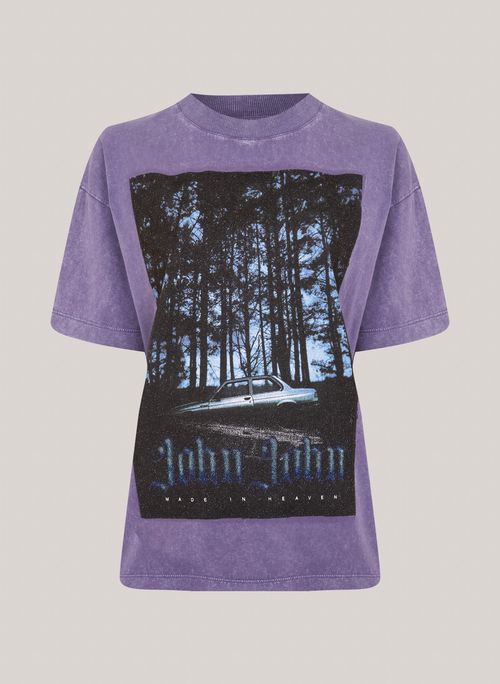 Camiseta Ampla Forest Car John John Feminina