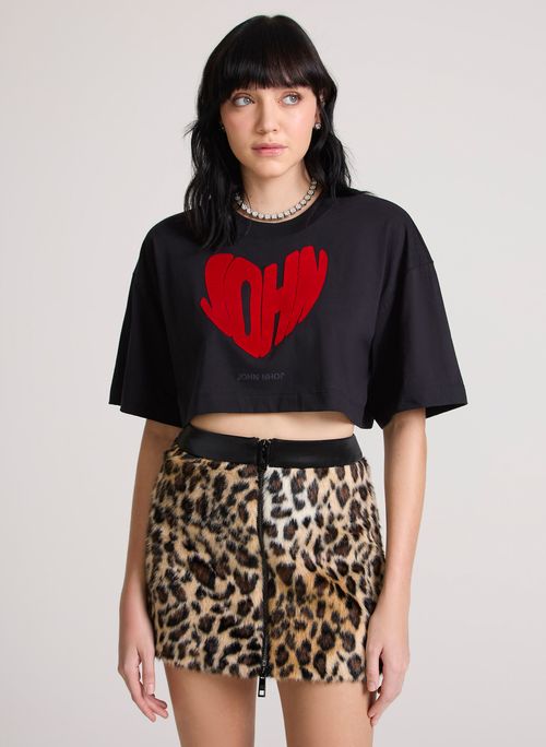 Camiseta Cropped Beloved John John Feminina