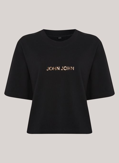 Camiseta Ampla Alexa Black John John Feminina