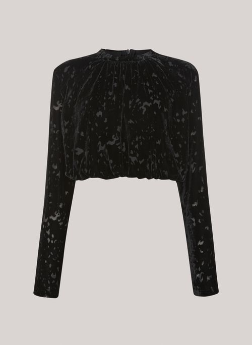 Blusa Cropped Carter John John Feminino