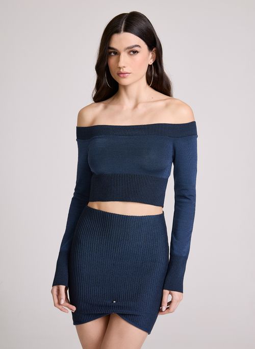 Blusa Cropped Lane Blue John John Feminina