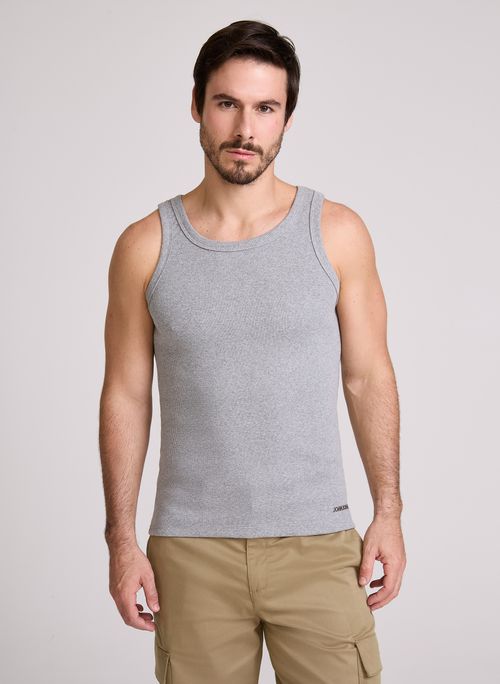 Regata Slim Fit Under Mescla John John Masculina