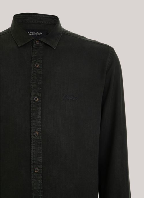 Camisa Relaxed Fit Ryan Dark Green John John Masculina