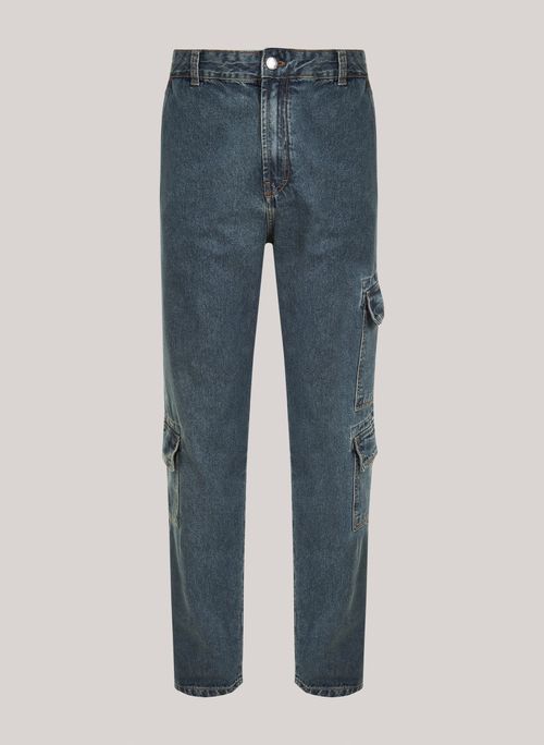 Calça Jeans Straight Cargo Reno John John Masculina