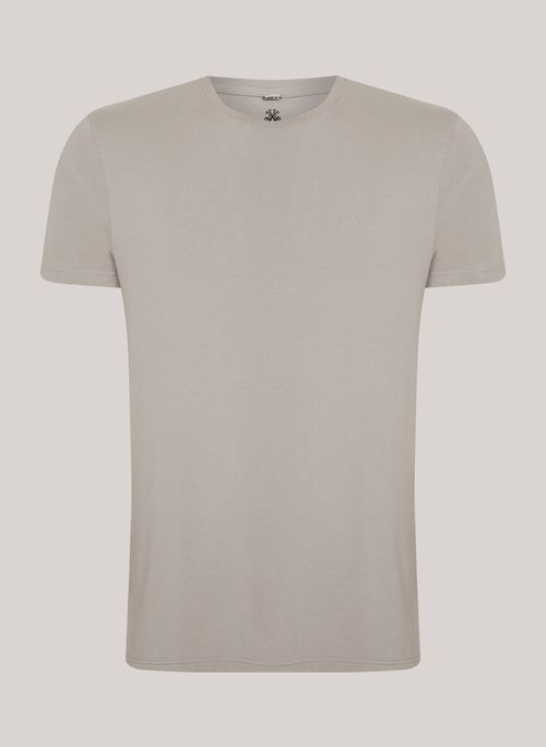 Camiseta Slim Fit John Soft Bege John John Masculina