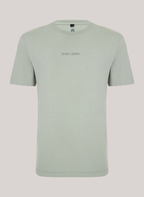 Camiseta Regular Fit Clean Verde John John Masculina