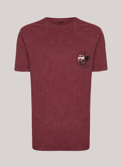 Camiseta Relaxed Fit Snake Spray John John Masculina