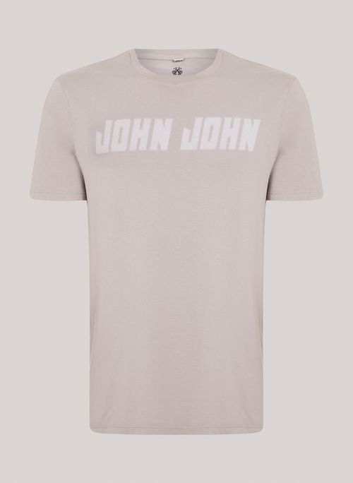Camiseta Regular Fit Urban Bege John John Masculina