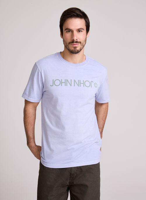 Camiseta Regular Fit Reverse Lilás John John Masculina