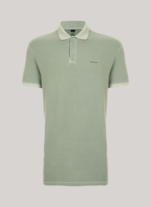 Polo Regular Fit Stone Verde John John Masculina