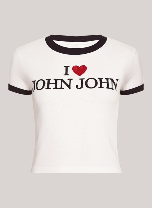 Camiseta Cropped I Love John John Feminina