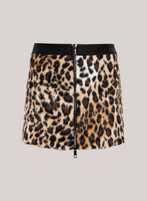 Saia Justa Leopard John John Feminina
