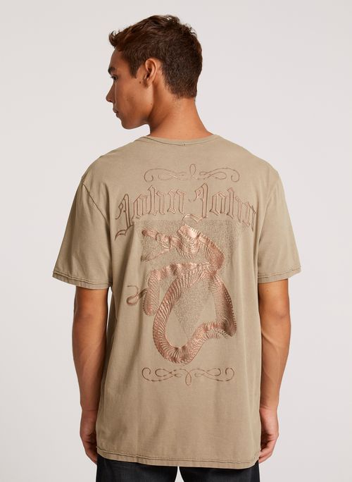 Camiseta Regular Fit Western Snake John John Masculina