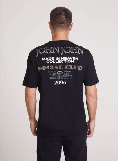 Camiseta Relaxed Fit Social Club John John Masculina