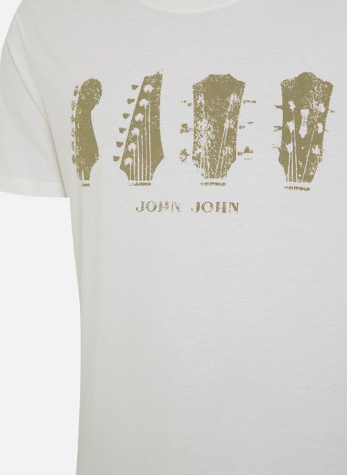Camiseta Regular Fit Four Guitars Off John John Masculina