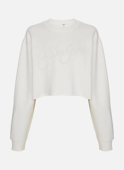 Casaco Cropped Moletom Special John John Feminino