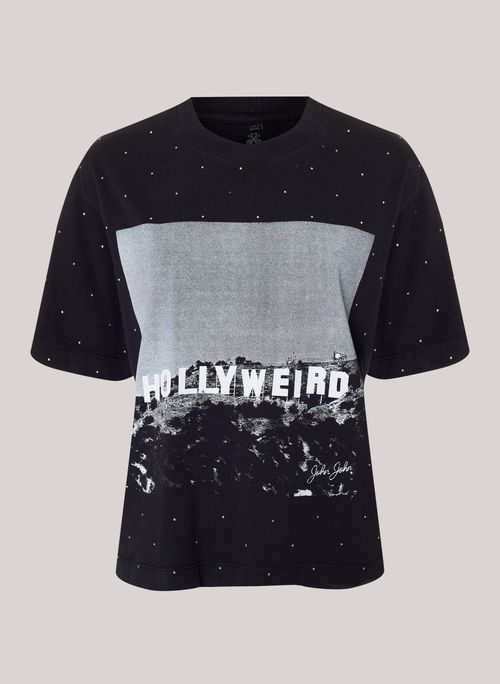 Camiseta Ampla Hollyweird John John Feminina