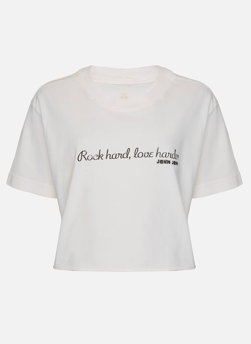 Camiseta Ampla Rock Hard John John Feminina