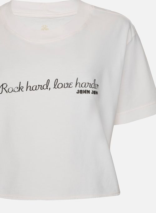 Camiseta Ampla Rock Hard John John Feminina