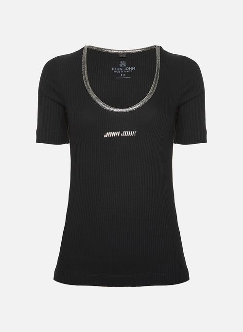 Blusa Justa Give Black John John Feminina