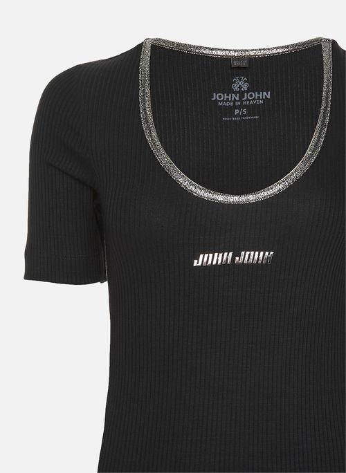 Blusa Justa Give Black John John Feminina