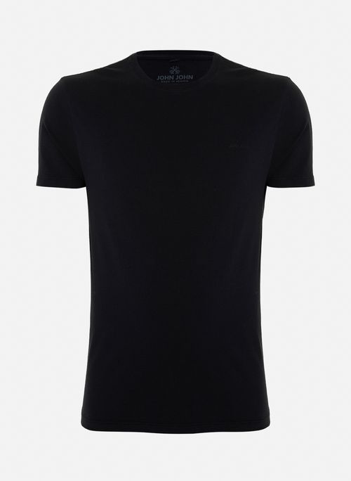 Camiseta Slim Fit Clean Black John John Masculina